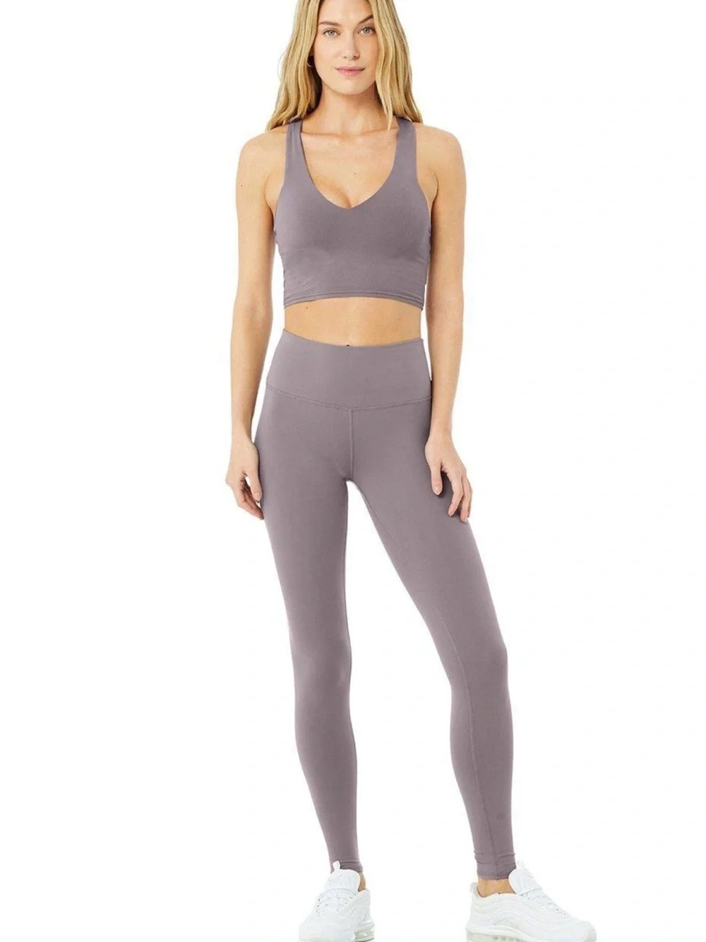 Alo Yoga small 7/8 high-waist airbrush leggings - Purple dusk small